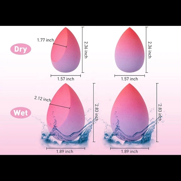 Gradient color beauty blender set - Picture 5 of 9